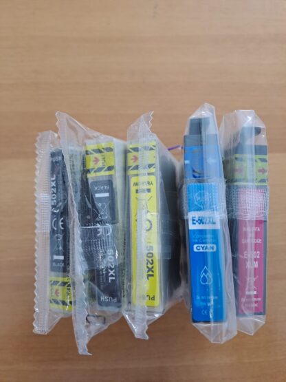 5 Cartucce Epson compatibili T502 2 x nero/ciano/magenta/giallo